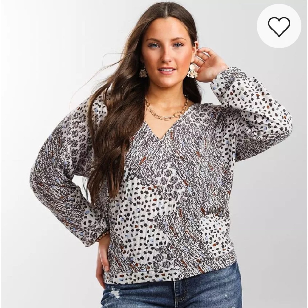 Daytrip Mixed Print Top